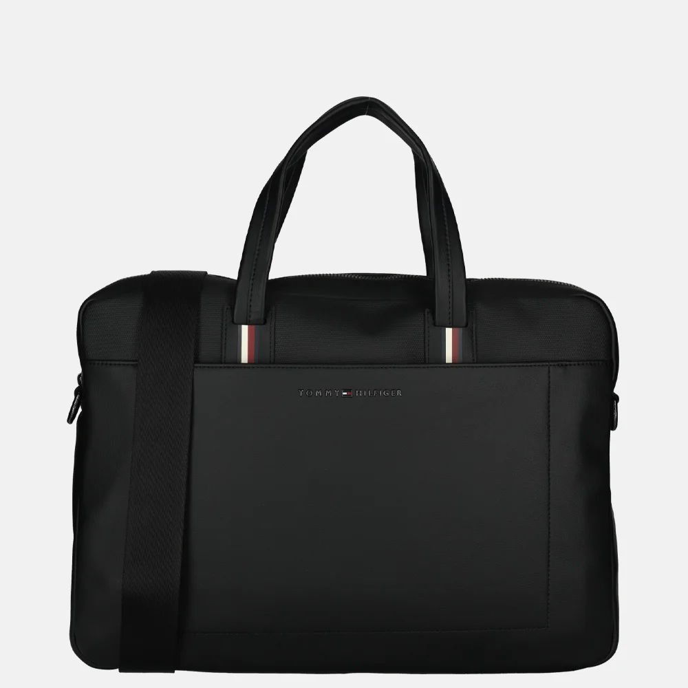 Tommy Hilfiger Corporate laptoptas BDS black bij Duifhuizen